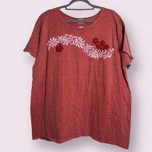 Crazy Shirts Hibiscus Dyed Pink Hawaii TShirt XXL